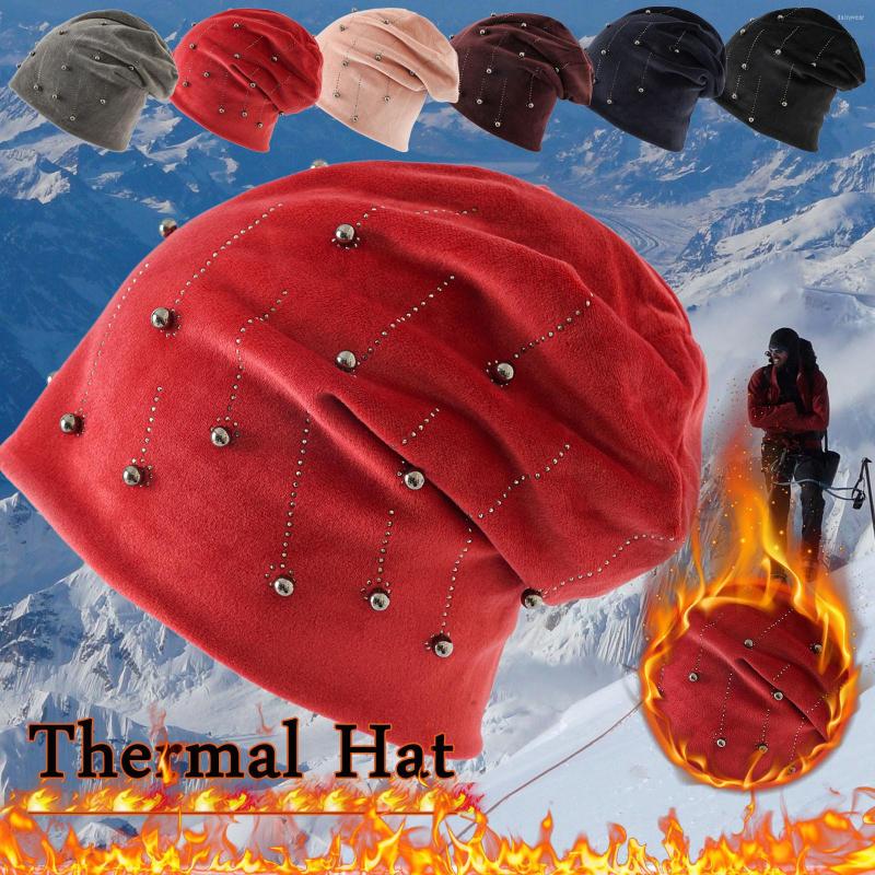 

Berets Winter Hats For Women Men Soft Slouchy Warm Hat Flannel O L, Black