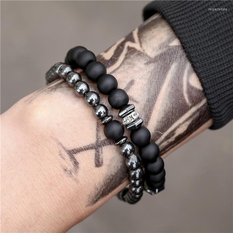 

Strand Natural Sotne Beads 2pcs/set Bracelet Friendship Bracelets Mens Jewellery Armband Heren Men Accessories Gift For Boyfriend