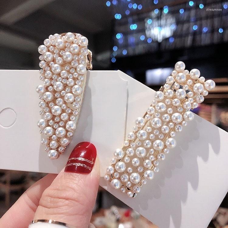 

Hair Clips & Barrettes Korean Heart Simulated Pearl Hairpins Girl Square Waterdrop Pearls Bridal Wedding Jewelry AccessoriesHair Stre22