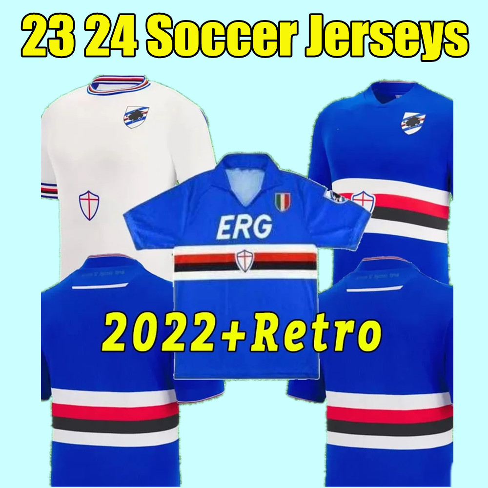 

22 23 UC Sampdoria soccer jerseys LINETTY MARONI QUAGLIARELLA DAMSGAARD JANKTO TORREGROSSA YOSHIDA 90 91 GABBIADINI THORSBY COLLEY AUGELLO VIALLI football shirt