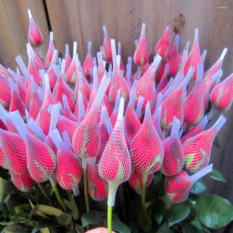 

Makeup Brushes 100PCS White Netting Protective Cover Set Rose Bud Shaped Storage Mesh Sheath Protectors Cosmetics Tool