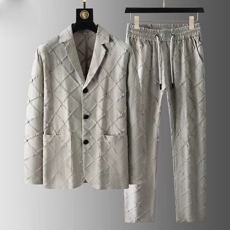 

Men's Tracksuits plus size Outerwear & Coats Sizehoodies hoodies suit hooded casual fashion color stripe printing Asian size wild breathable long sleeve a set 112eq