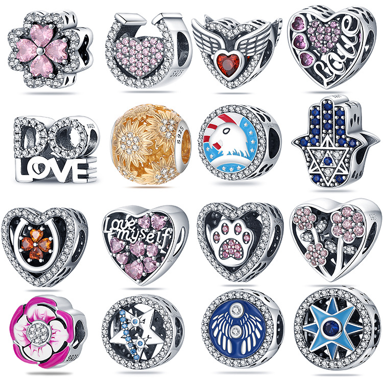 

New Popular 925 Sterling Silver Original Evil Eyes Pandora Designer Jewelry Bracelet Pendant Beads Wholesale