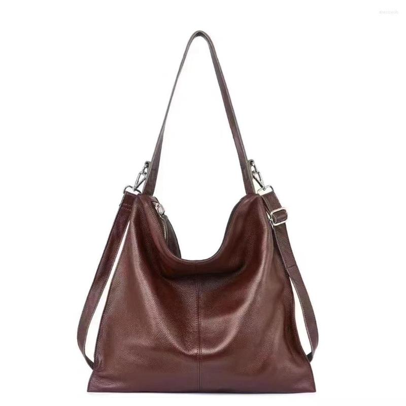 

Evening Bags Natural Soft Genuine Leather Luxury Designer Handbag Shoulder Bag Large Capacity Simple Casual Women Crossbody, Beige