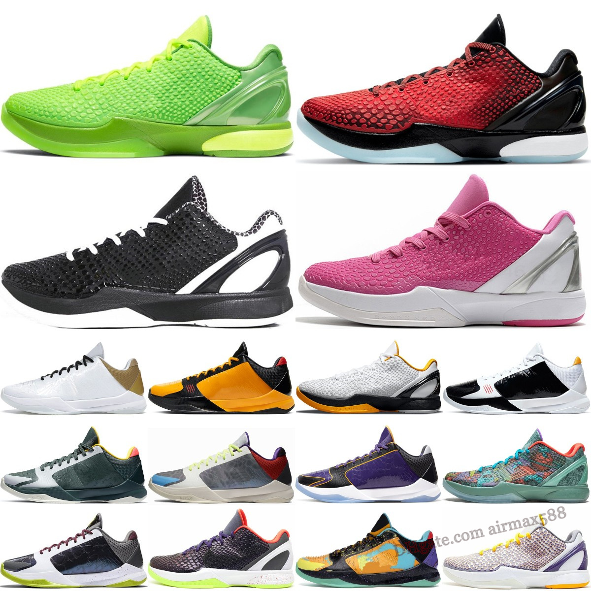 

Mamba kobe 6 Mens Basketball Shoes Zoom Protro Prelude Mambacita Grinch Think Pink 5 Alternate Bruce Lee Del Sol Big Stage Lakers 8 24 sports trainers sneakers, Box