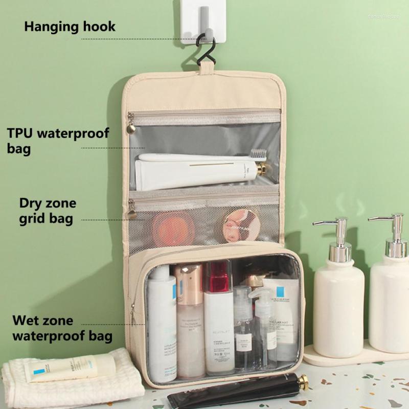 

Cosmetic Bags Solid Color Large-capacity Wash Storage Durable Waterproof Bag Multi-function Zipper Travel Can Hold Small Objects, Blue