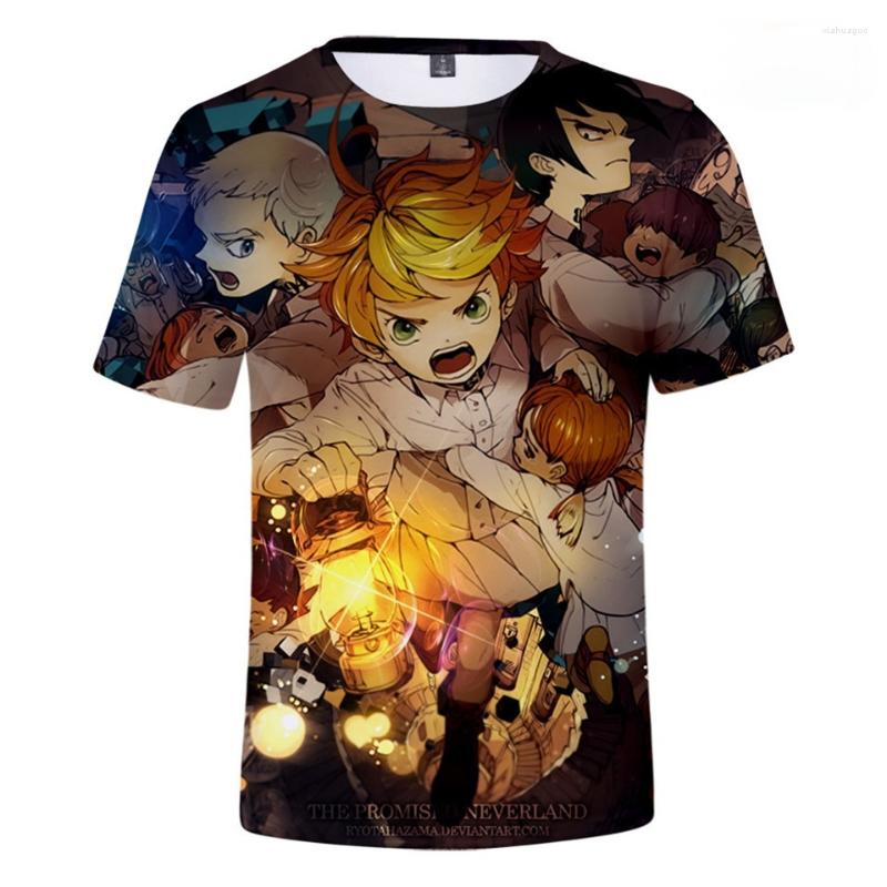 

Men's T Shirts Kids Tshirt The Promised Neverland Clothing Boy/girls Phil Gilda Don Ray Norman Emma 3D Anime Shirt Teen Tops, Tzdt-011