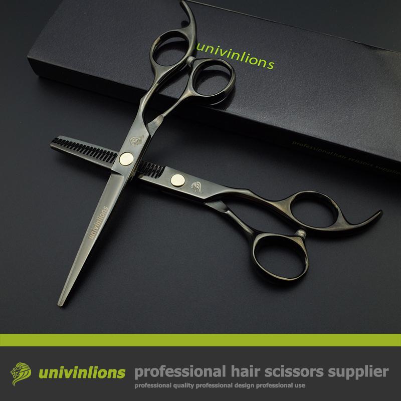 

Hair Scissors 6" Hairdressing Titan Black Cutting Thinning Razors ToolsHairHair