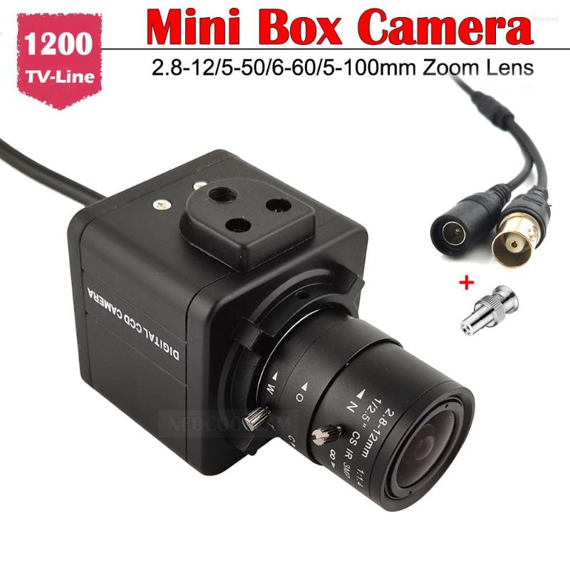 

NEOCoolcam Mini Metal Box CCTV 1200TVL Color CVBS Varifocal Zoom Analog Security Camera With 4MM/5-50mm/6-60mm/5-100mm CS Lens