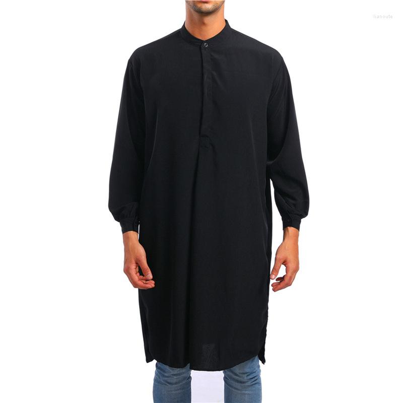 

Ethnic Clothing Muslim Fashion Men Arabic Shirt Abayas Dubai Kamis Homme Musulman Jubba Thobes Kaftan For Islam Roupas Masculinas