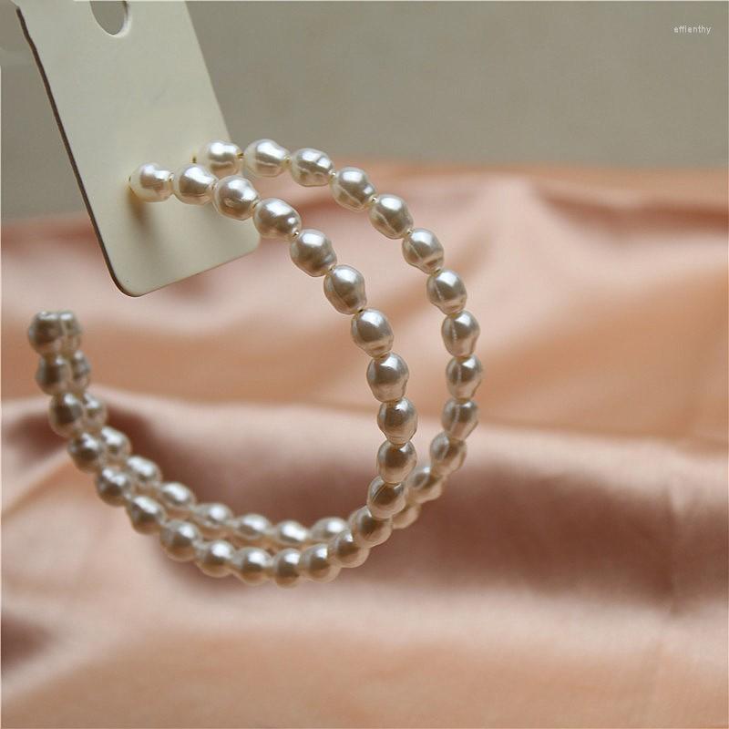 

Hoop Earrings The Baroque Profiled Acrylic Pearl C Ring Are Temperament Fashion Personality And Atmosphere