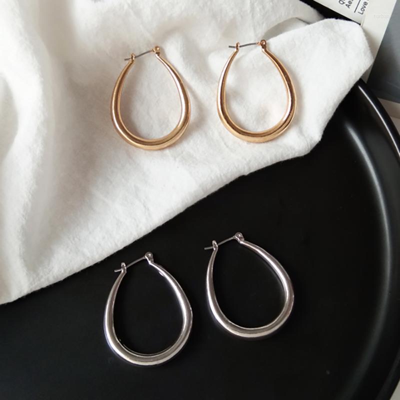 

Stud Earrings Oval Circle Simple Minimalist Gold Silver Color Classic Geometric Women Earring Punk Party Fashion Jewelry