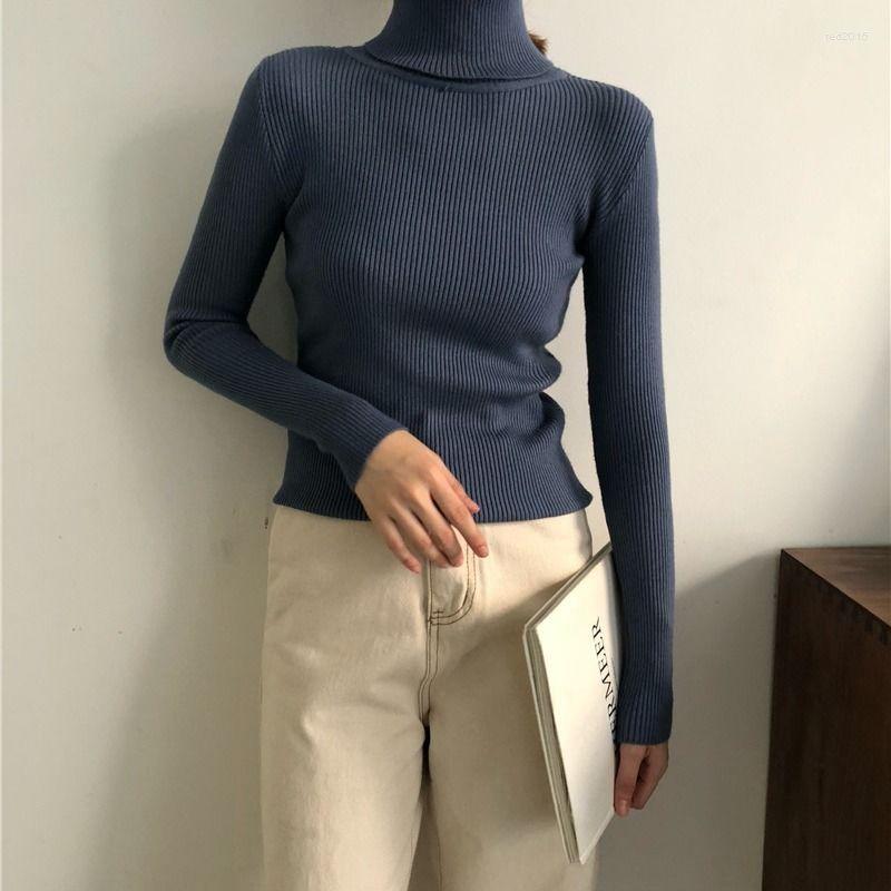 

Women's Sweaters Top Women Sweater Turtleneck High-neck Slim Bottoming Shirt Long-sleeved Winter Croped