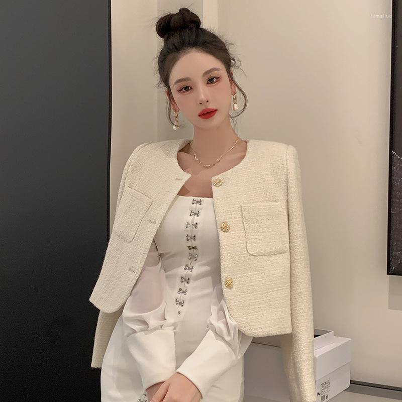 

Women' Jackets 2023 Spring Women' Small Incense Wind For Women Long Sleeve Short Coat Clothing Korean Loose Jacket Zm3105, Apricot