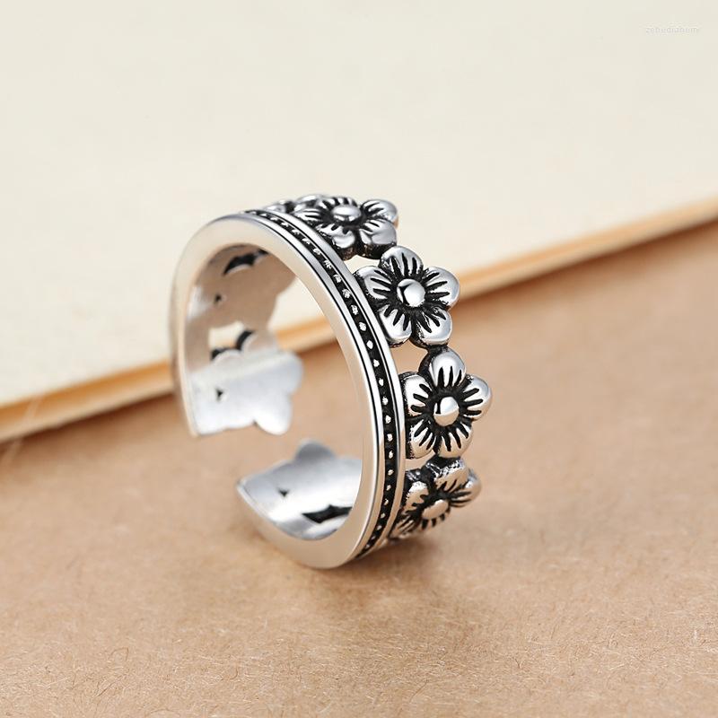 

Wedding Rings Charming Open Crown Ring For Women Vintage Boho Party Gothic Punk Jewelry Gifts Girls 2023