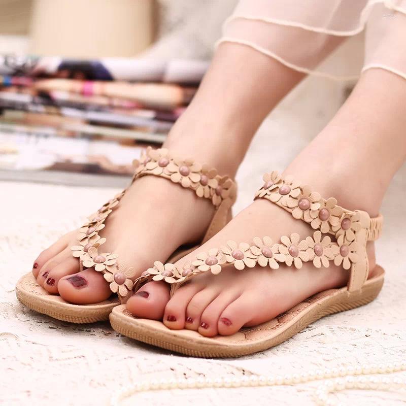 

Sandals 2023 Women Summer Style Bling Bowtie Fashion Peep Toe Jelly Shoes Sandal Flat Woman 3 Colors, White 1