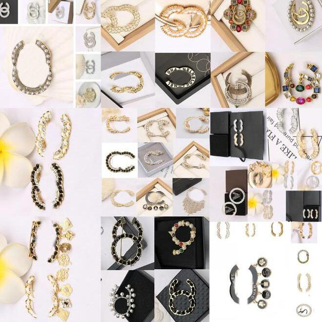 

Lots Style Mixed Send 18K Gold Plated Letters Brooches Small Sweet Wind Women Luxury Brand Designer Crystal Pearl Brooch Pins Jewelry Fashion Accessories