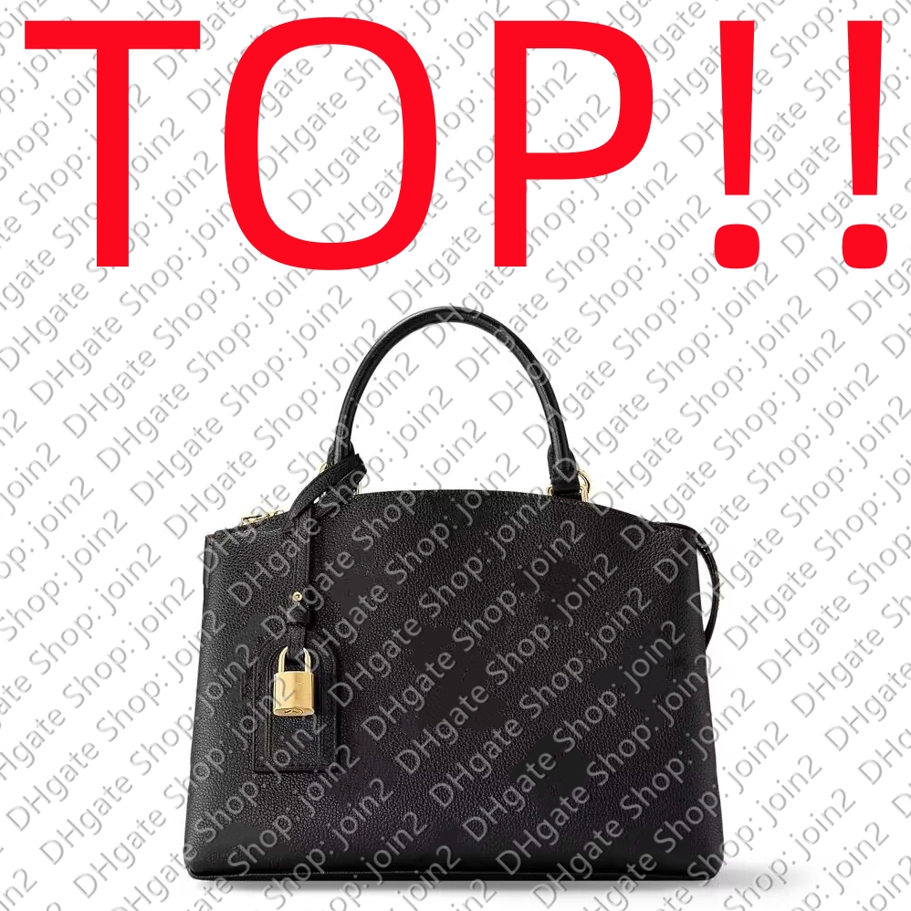 

TOP. M58916 PETIT PALAIS Tote Bag Designer Handbag Purse Hobo Wallet Evening, Black leather