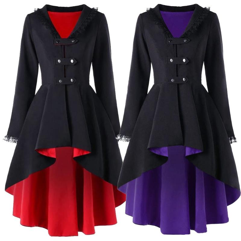 

Women' Jackets Women Slim Casual Irregular Top Outwear Long Sleeve Lace Splice Formal CoatWomen, Purple