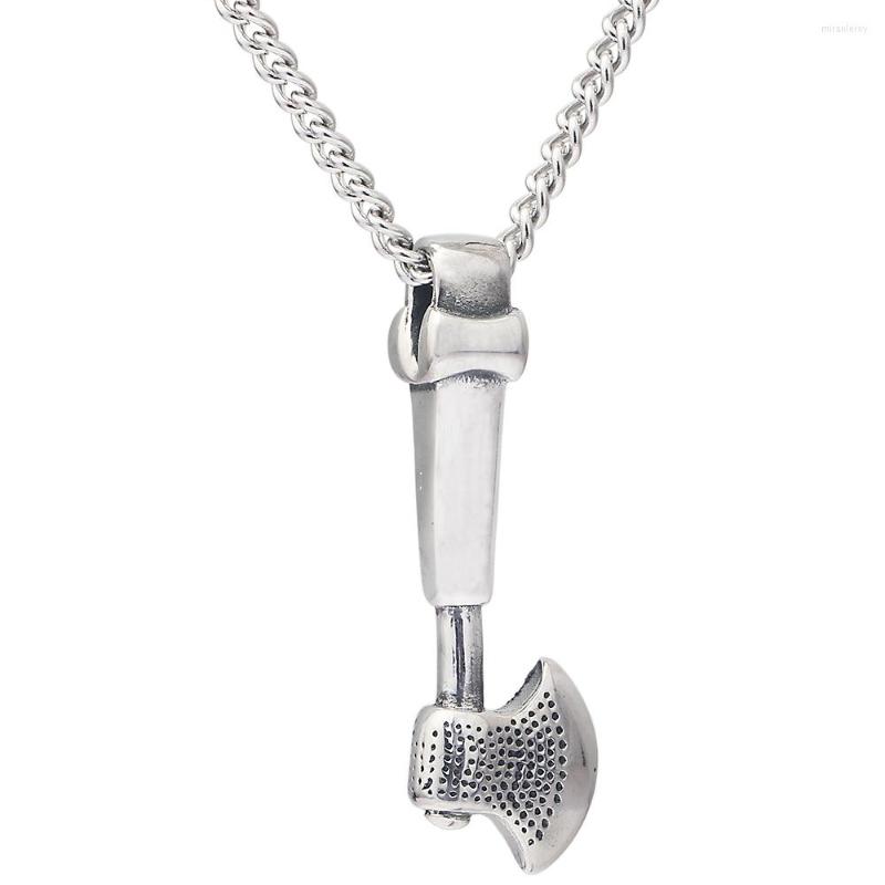 

Pendant Necklaces Rock Punk Men Necklace Vintage Titanium Steel Ax Est Man Jewelry Casual Accessories
