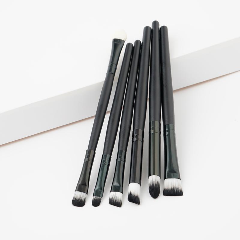 

Makeup Brushes 6PCS/Set Skin-Friendly Eye Nylon Hair Brush Deep Cleaning Facial Remover Paper For Lady Care Tools