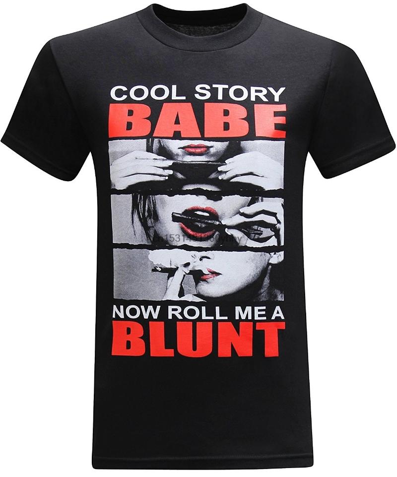 

Men' T Shirts Fashion Shirt Cool Story Babe Now Roll Me Funny, Men-darkpurple