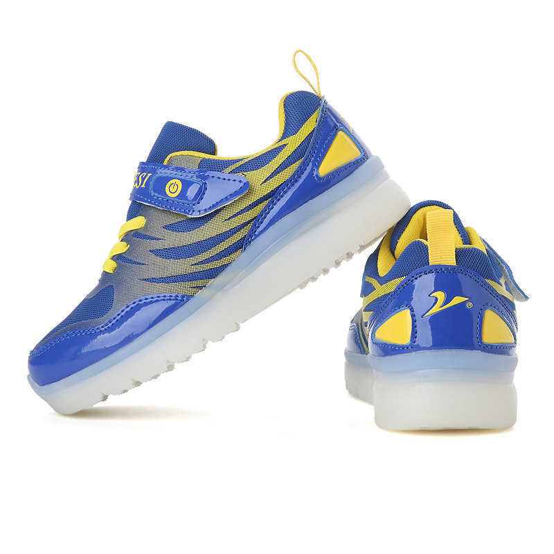 

1 New Led Light-emitting Shoes Chil1en's Usb Night Light Shoes Colorful Flash Invisible Switch Charging Chil1en's Shoes with Lights, 918 green