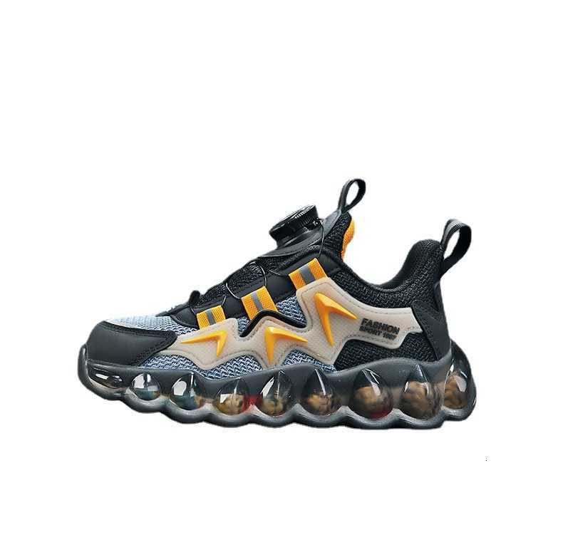 

Boys' Shoes Spring 2023 New Chil1en's Sports Shoes Spring and Autumn Middle and Large Chil1en's Rotating Buttons Dad's Shoes Boys, Black4