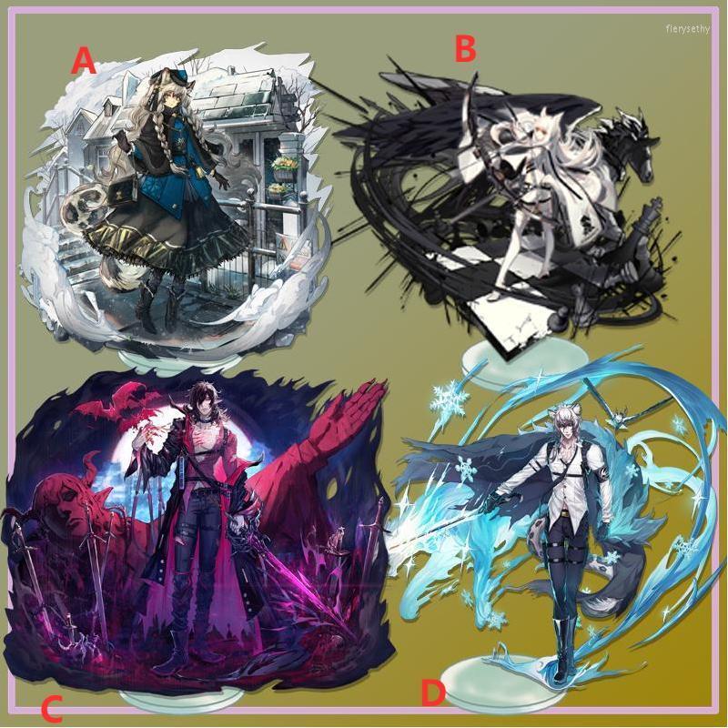 

Keychains Anime Stand Arknights Midnight Platinum Acrylic Figure Display Desktop Decoration 15cmKeychains Fier22