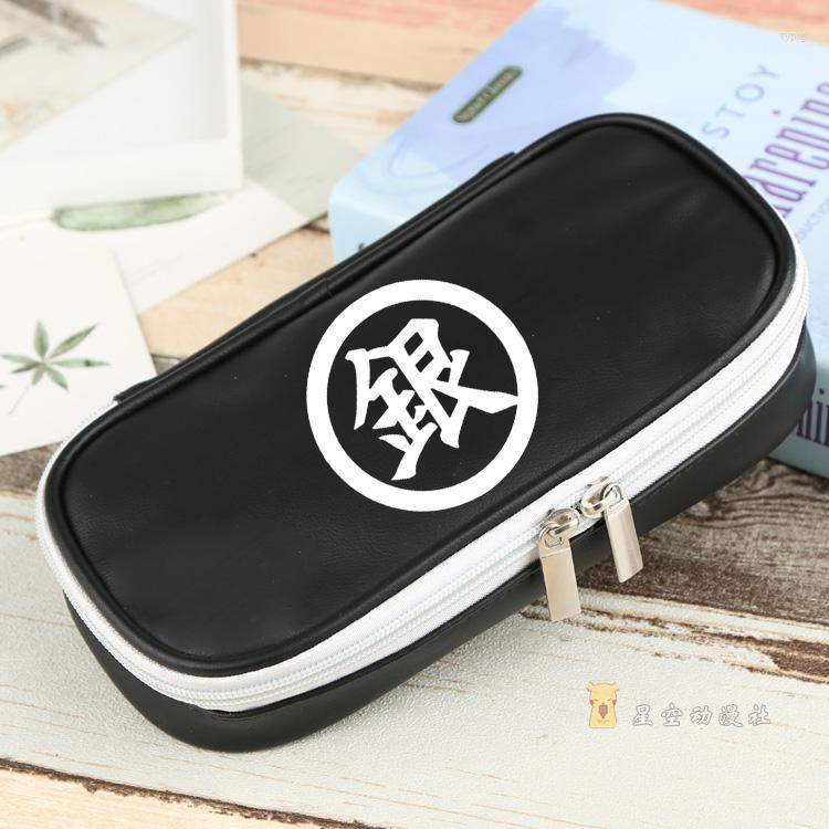 

Cosmetic Bags GINTAMA Cosplay PU Leather Makeup Bag Student School Pen Pencil Case Storage Gift, Picture shown