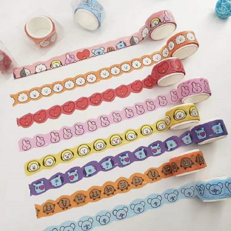 

Brooches JCBTSHBulletproof Youth Groupcartoon Pattern Tape Stationery Sticker