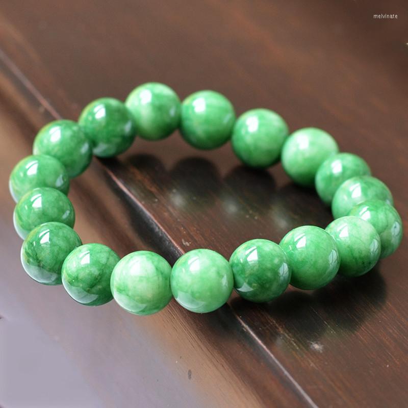 

Strand Yanting Green Beads Bracelets For Women Men Jewelry Elastic Bracelet Pulseira Feminina Gift Arrival 050