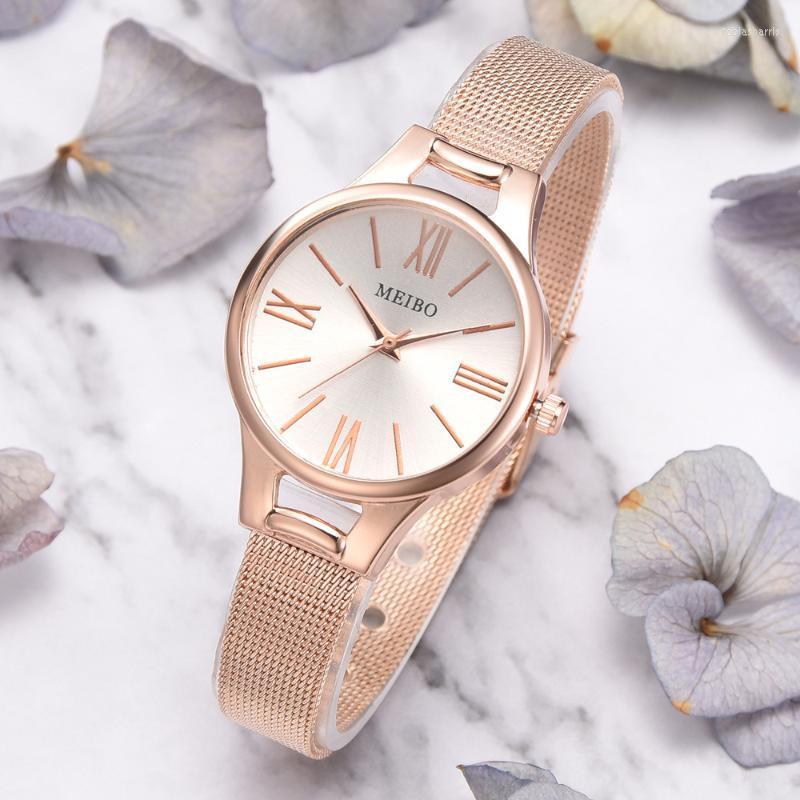 

Wristwatches Women Watches Bayan Kol Saati Fashion Rose Gold Silver Ladies Watch For Saat Relogio Zegarek Damski Clock Gift