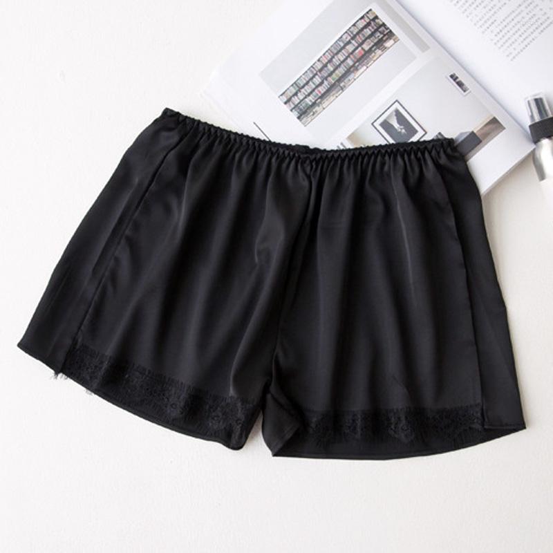 

Women's Sleepwear Safety Short Pants Women Summer Ice Silk Seamless Shorts Casual Boyshorts Skirt Home Beach Elastic Waist, White