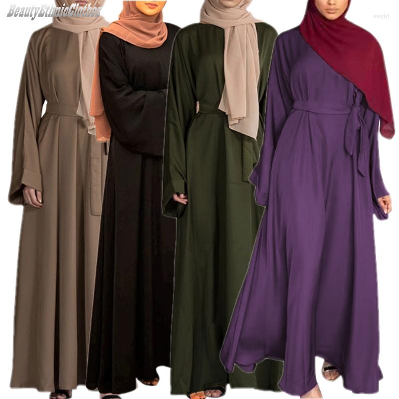 

Ethnic Clothing Arab Robe Loose Long Sleeve Modest Kaftan Turkey Tunic Dress Muslim Islamic Abaya Gown Ramadan Vestidos S-2XL