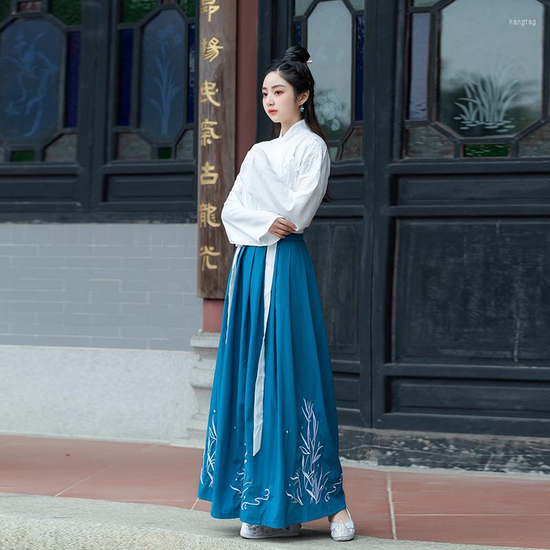 

Stage Wear Elegant Hanfu Dress Tang Dynasty Swordsman Robe Chinese Traditional Ancient Costume Female Suit Dance For Performance, Picture shown