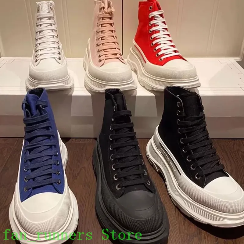 

NEW McQueens Designer Shoes Women Espadrilles Casual Shoes Trainers Platform Tread Slick Black Royal Red Pale Pink White Oversized Sneake QI, 01