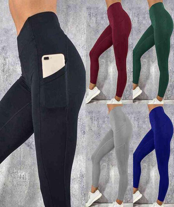 

Sexy Yoga Outfits 2022 Women Leggings Fitness Push Up High Waist Pocket Workout Slim Leggins Fashion Casual Mujer Pencil Pants 2207678316, Style2-gray
