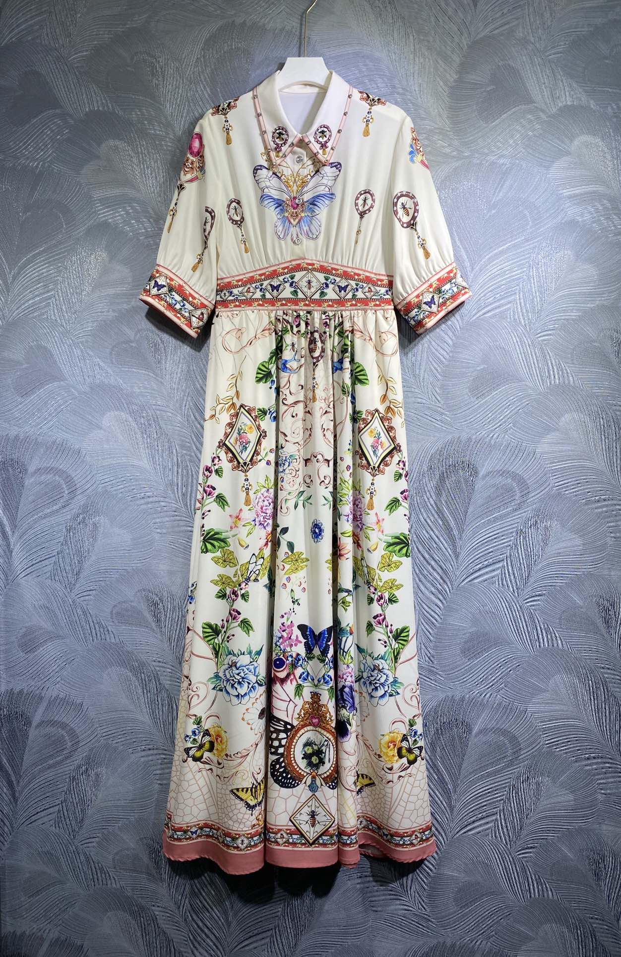 

2023 spring style floral dress,Fashionable and novel, Customize