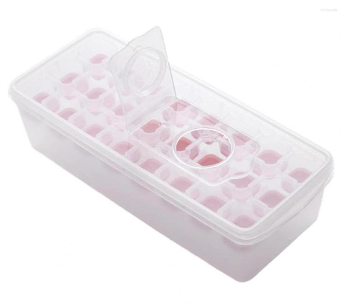 

Baking Moulds Ice Mold 24 Cavity Tray Lightweight Cubes Durable Spillresistant Cover2027679