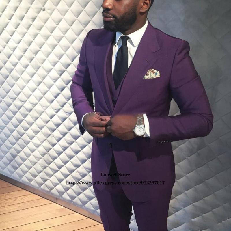 

Men's Suits & Blazers Fashion Casual Mens Slim Fit 3 Piece Jacket Vest Pants Set Lapel Wedding Groom Tuxedo Formal Business Blazer Masculino, Champagne