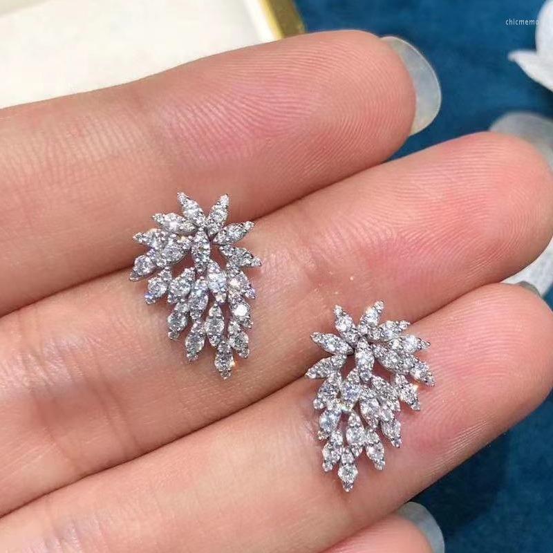 

Stud Earrings 2023 Novel Clear Cubic Zirconia For Women Fashion Luxury Wedding Accessories Fancy Girls Party Jewelry