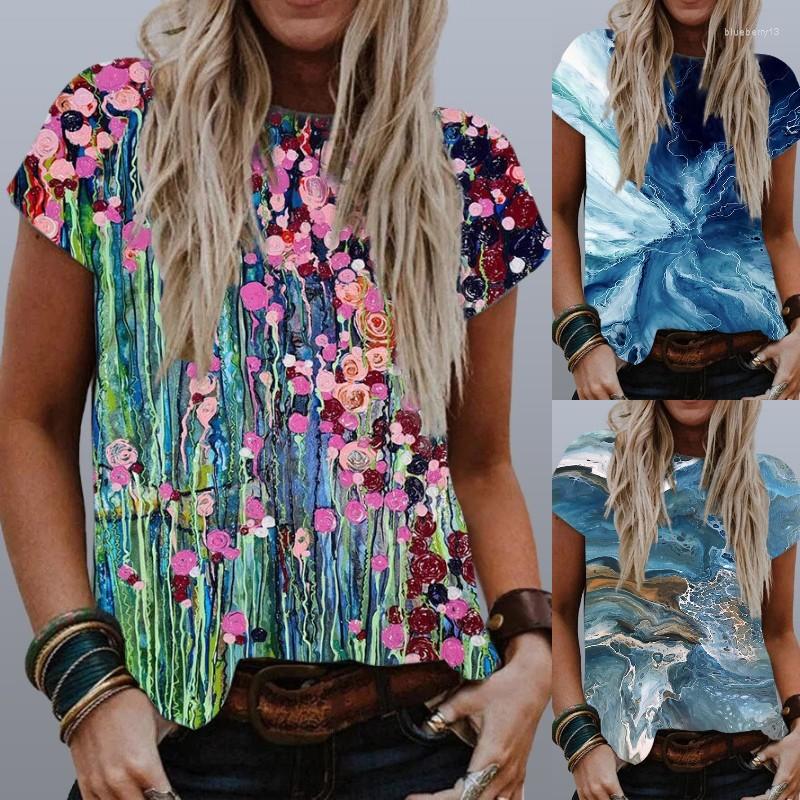 

Women' T Shirts 3D Printing Vintage Clothes Short Sleeve Harajuku Tees Tshirt Summer Women Fashion Casual Shirt Street Style Tops, 4d-h1022
