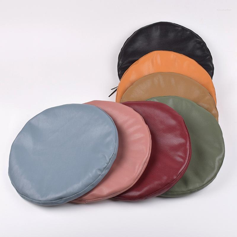 

Beanies Autumn And Winter Style Beret Women Retro Soft Flat Top Imitation Sheepskin PU Painter Hat Octagonal Trendy Red