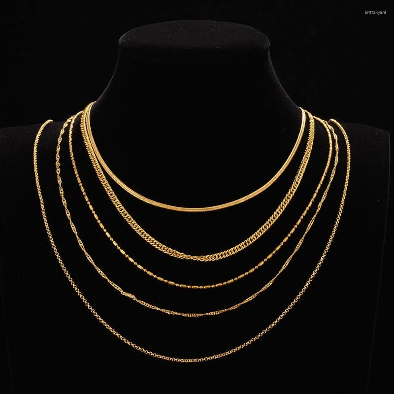 

Necklace Earrings Set African Dubai Gold Color Necklaces Length 50cm Fashion Women Jewelry Friends Birthday Present For Girls Gifts Chain, Picture shown