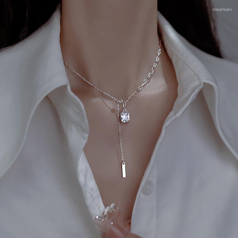 

Pendant Necklaces Bohemian Tassel Crystal Square Charm Necklace For Women Collar Choker Beach Boho Summer Jewelry Collare Dz077