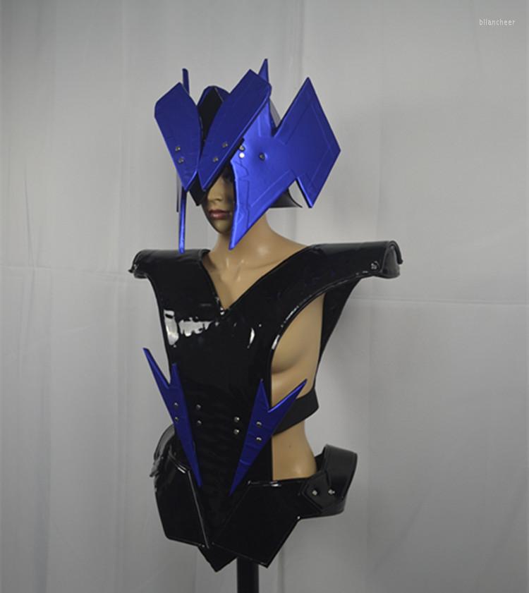 

Stage Wear Sexy Club Bar Show Armor Costume Catwalk Future Technology Nightclub Performance, Picture shown