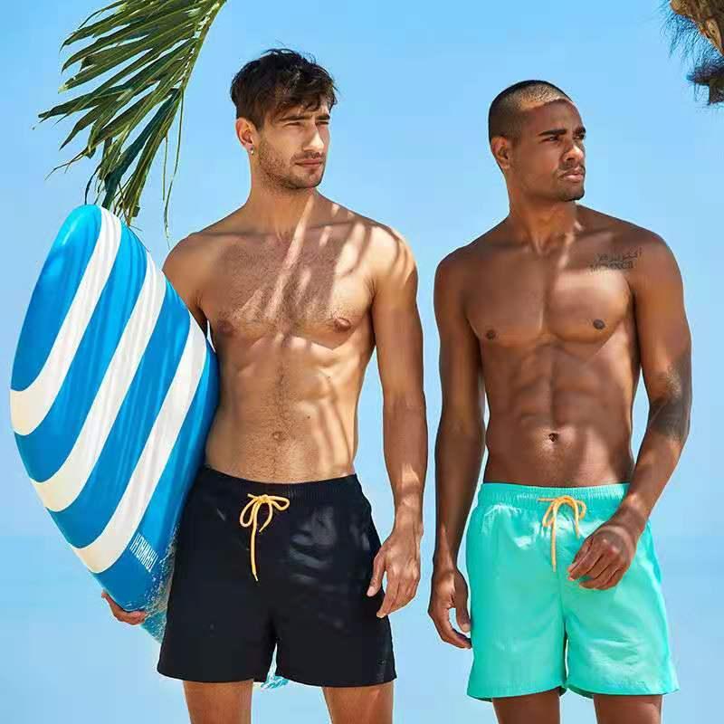 

Men's Shorts Sports Casual Brand Summer Seaside Holiday Board Men Beach Surf Swim Trunks Male Quick Dry 2023, Black