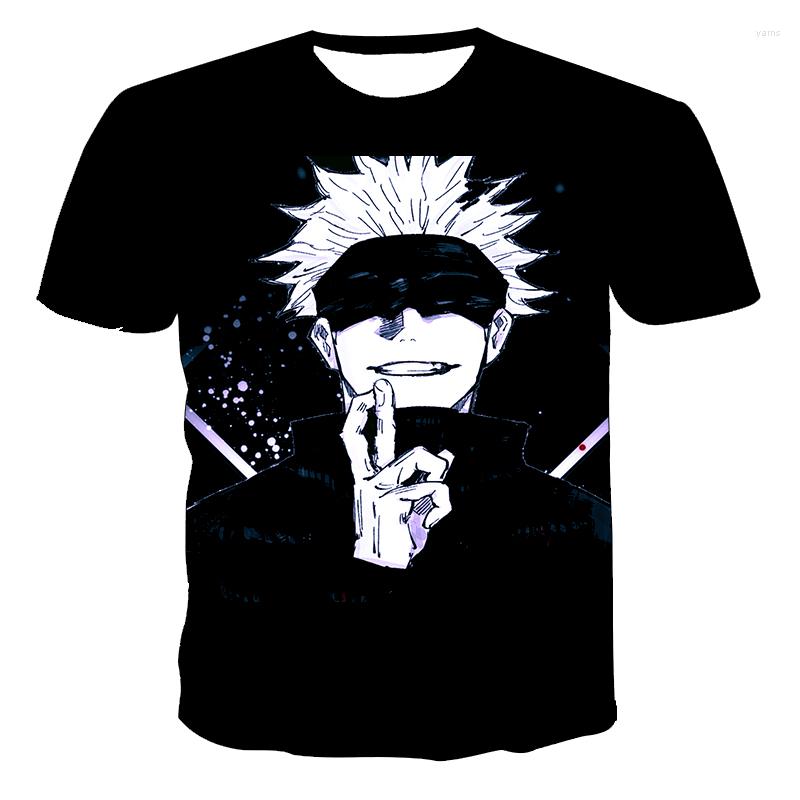

Men's T Shirts Summer Anime Pattern Ladies/Man's Favorite 3D T-Shirt Print Mesh Polyester O-Neck Jujutsu Kaisen Oversized Top, Rshz-004