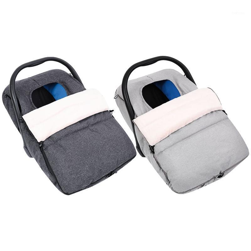 

Diaper Bags Protable Baby Car Seat Cover Warm Coral Fleece Lining Winter Cozy Universal Fit Infant Carrier Covers For Keeping Your, Gray